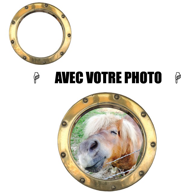 Stickers fenêtre avec votre photo L 170cm x H 102cm - Tatoutex